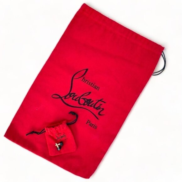 Christian Louboutin Very Prive 120 Leather Black Red EU 35.5 Peep Toe Pump - Picture 9 of 11